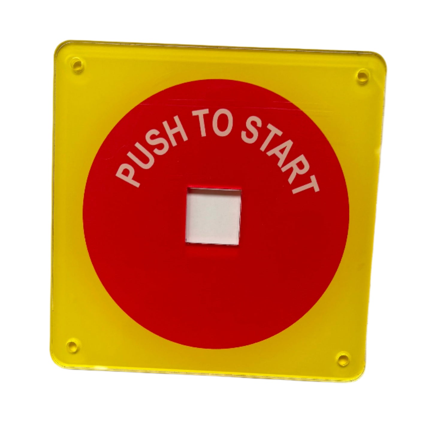 'Push To Start/Finish' Signage