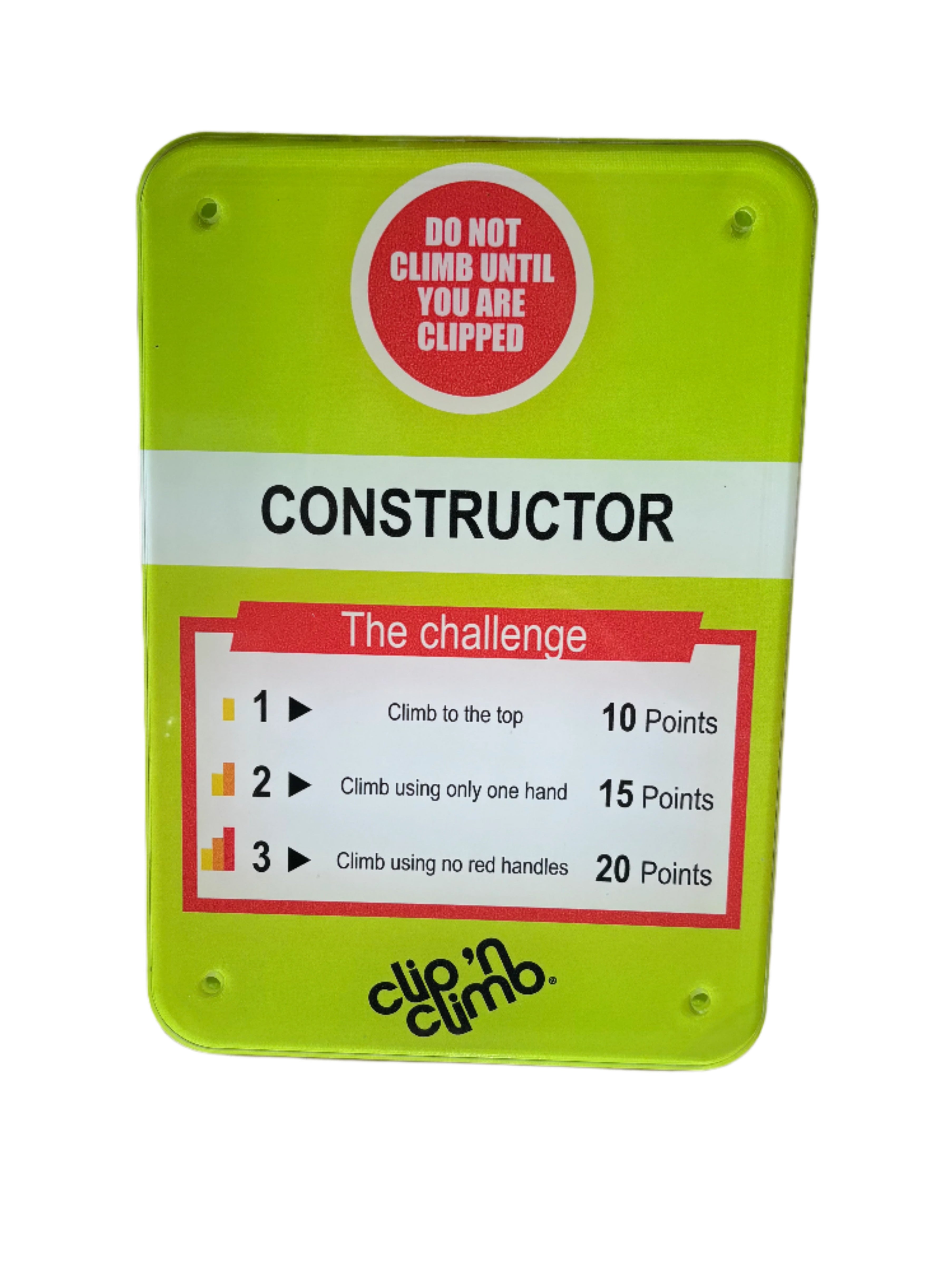 Challenge Signage/Stickers – Clip 'n Climb